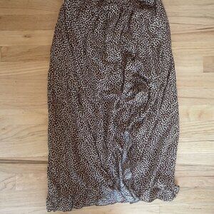 Brown Midi Skirt